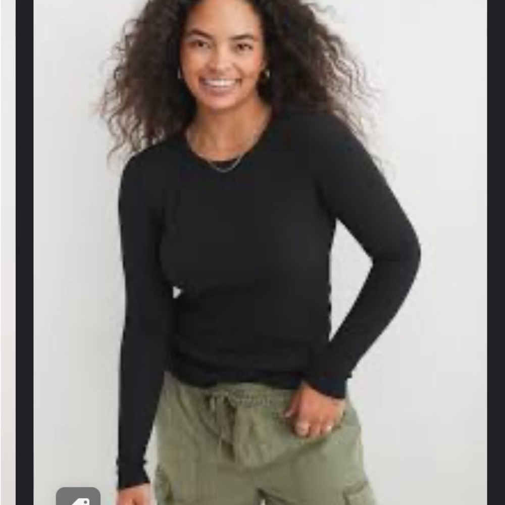 Aerie long sleeve waffle tee